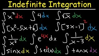 Indefinite Integral  Basic Integration Rules Problems Formulas Trig Functions Calculus [upl. by Daj682]