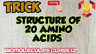 TRICK TO LEARN AMINO ACID STRUCTURE  Amino acid structure  20 Amino acids structure  Drmadhuresh [upl. by Kain849]