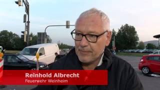 Erneuter Kreuzungscrash auf B38 in Weinheim [upl. by Ravo]