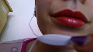 ASMR CLOSE UP KISS YOU BEFORE BED [upl. by Eeldarb]