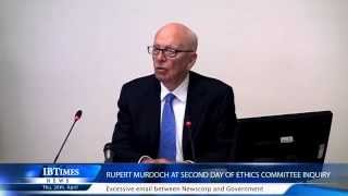 Rupert Murdoch at second day of ethics committee inquiry [upl. by Orfinger]