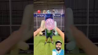 Balloon popping challenge football ballonpop soccer ballooon goalkeeper bigballon sports [upl. by Gardner335]