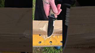 Serrations 🚫 survival edc knife bushcraft blade sharp camping diy new smallyoutuber cheap [upl. by Roxanna]