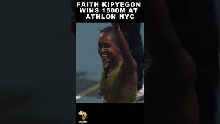 Faith Kipyegon Wins Athlos NYC 1500m Race  Unstoppable Kenyan Champion [upl. by Lavern425]