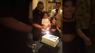 Saranya cutting bappis birthday cake Krishan Perera birthday සාරන්‍යා saranga saranya krishan [upl. by Sumetra]