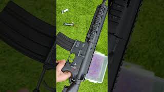 Testing orbeez gun HK416 74V vs 111V battery [upl. by Lipman643]