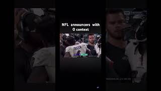 NFL announcers with 0 context nfl funny americanfootball comedy shorts lol football fyp hi [upl. by Adne460]