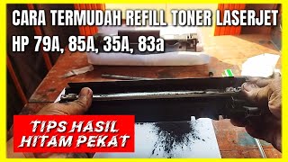 Cara Refill Toner hp 79a hp 85a [upl. by Etireuqram194]