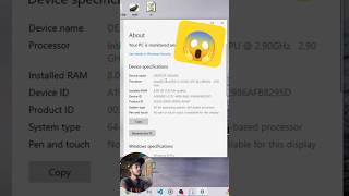 1 sec Pc All Information 😱  Information In Laptop  Pc Ram ProsesorRomVirsionStorage  shorts [upl. by Eohce35]