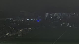 Pompey And Millwall Fans Sing In The Dark Power Cut At Fratton Park Portsmouth November 27 2024 [upl. by Hagan]