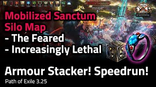 Feared Valdos Speedrun  Mobilized Sanctum Silo Map  Path of Exile 325 Settlers of Kalguur [upl. by Filippa874]