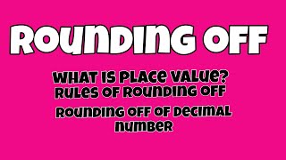 Rounding offrules of rounding offround off decimal numbers maths mathstricks mathshorts [upl. by Mikkanen]