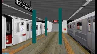 OpenBVE 2 Train From Chambers St to 42 St [upl. by Taub]