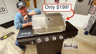 Review of The Affordable Nexgrill 4 Burner Propane Gas Grill in Black with Stainless Steel Lid [upl. by Spencer]