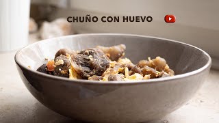 Cómo preparar chuño con huevo 🇧🇴 Chuno Potato  Receta boliviana 58 [upl. by Ilysa]