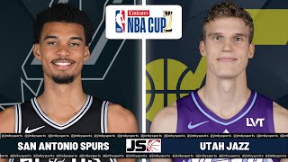 San Antonio Spurs Vs Utah Jazz  NBA Live PlayByPlay Scoreboard 2024 [upl. by Atiugal562]