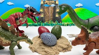 Dinosaurs Laying Eggs  4 Dinosaur Egg Transformations Real Dinos [upl. by Newlin181]