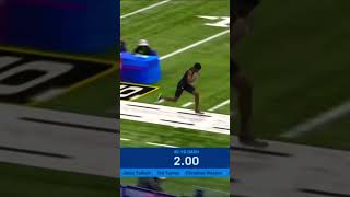 421 Fastest 40 yard dash EVER at NFL Combine  Tyquan Thornton nflcombine [upl. by Navert]