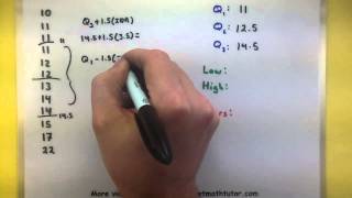 Statistics  How to make a box and whisker plot [upl. by Kcyred]