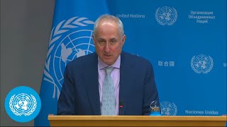 SGSyriaHumanitarian Artificial Intelligence amp other topics Daily Press Briefing  United Nations [upl. by Adnahsam274]