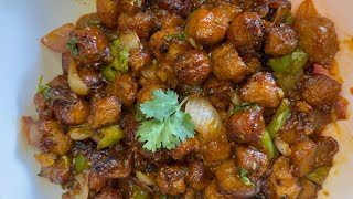 soya chilli recipe  soyabean chilly  सोयाबीन चिल्‍ली रेसिपी  chilli soya chunks  chilli soya [upl. by Aelem]