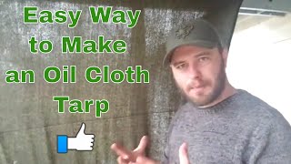 DIY Guide Crafting Your Own Oilcloth Tarp for Camping [upl. by Norted847]