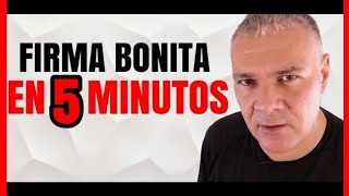 TIPS PARA HACER Y TENER UNA FIRMA BONITA EN 5 MINUTOS CON MI TUTORIAL [upl. by Gaul]