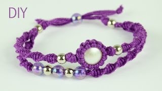 Macrame Double Bracelet  Tutorial [upl. by Donn]