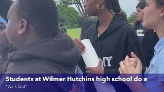 Students at Wilmer Hutchins high school do a “Walk Out” [upl. by Ydnor277]