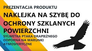 Naklejki na szybę zapobiegające kolizji ptaków z szybami [upl. by Major]