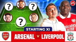 Arsenal vs Liverpool  Starting XI Live  Premier League [upl. by Cristina]