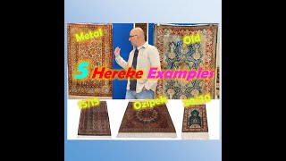 5 Turkish Hereke Silk Carpets 4 Fans Ozipek Old Metal 1515 amp2020 Carpets [upl. by Arlo]