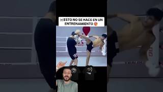 Esto no se hace en un entrenamiento ¿ustedes que opinan banda 🥵☠️ ufc mma [upl. by Einad]