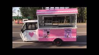 Electric Catering Food Truck Tricycle LD1500DCT Milk Tea Mobile Shop [upl. by Emeline]