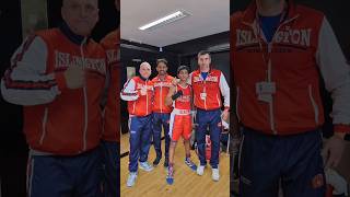 Highlights from Chriss match against a very strong SubJunior level London Boxing Champion boxing [upl. by Ahsimat]