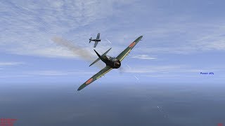 IL2 BAT F6F5 vs A6M5 1944 [upl. by Ariaec]