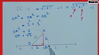 G9 math How to draw “ √2  1 ” on the real number line [upl. by Ik]