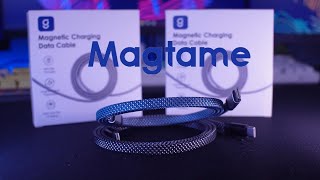 🧲CABLES USB C Magtame Plano y Magnético en Elegante Azul Y NEGRO 😲 [upl. by Odysseus]