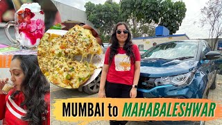 Mumbai to Mahabaleshwar road trip in my Tata Nexon EV  Budget hotel in Mahabaleshwar market  food [upl. by Arised]