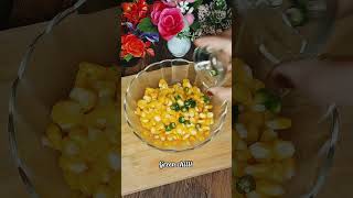 Healthy Sweet Corn 🌽 Chaat  Sweet corn bhel recipe shorts youtubeshorts [upl. by Folly]