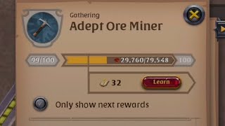 How to become veteran gatherer in Albion online and Profit  Road to 100  Albion online [upl. by Lexerd701]