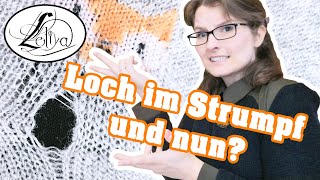 DIY Socken stopfen  Mission Rettet den Lieblingsstrumpf [upl. by Ytisahc]