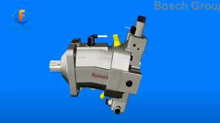 Rexroth hydraulic pump  axial variable displacement piston pump  A6VM series [upl. by Eilra829]