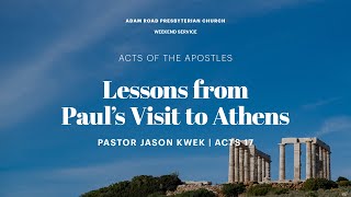 Lessons from Pauls Visit to Athens Acts 17 – ARPC Weekend Service [upl. by Alletniuq]