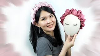 PUFFY Headband 😍 SO COMFORTABLE  How to Make Puffy Scrunchie Headband with Elastic [upl. by Luapnoj]