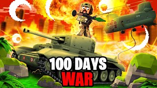 I Spent 100 Days in a Minecraft WAR and its HARDCORE [upl. by Eimmit26]