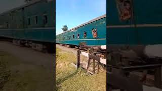 Train crossing Parbatipur rail station 🚂🚃🚃 trainlover train bangladeshrailway bdrailfan [upl. by Ailem]