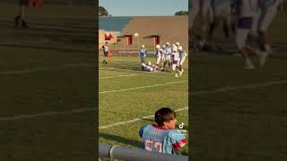 Tyce Herring with the tackle amp reception Aragon vs Labay 10824 7 to 0 Aragon [upl. by Ilaire588]