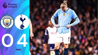 Manchester City vs Tottenham 04 Highlights Goals  Premier League 202425 [upl. by Kerge470]