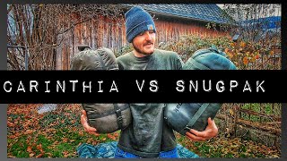 DEFENCE 4 vs SNUGPAK SLEEPER EXTREME  CARINTHIA VS SNUGPAK  Budget SCHLAFSÄCKE [upl. by Tarrsus45]